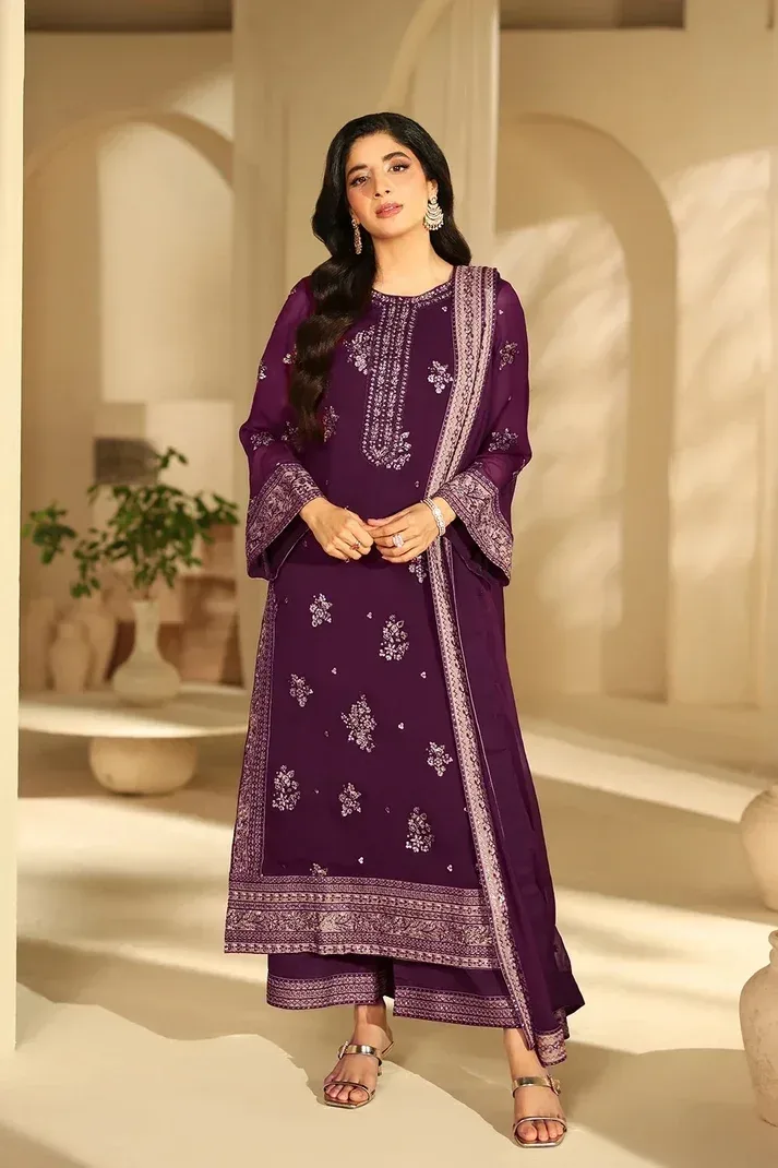 Azure Luxe Eid Edit'26 Design 07 - Sequins Embroidered Unstitched 3 Piece